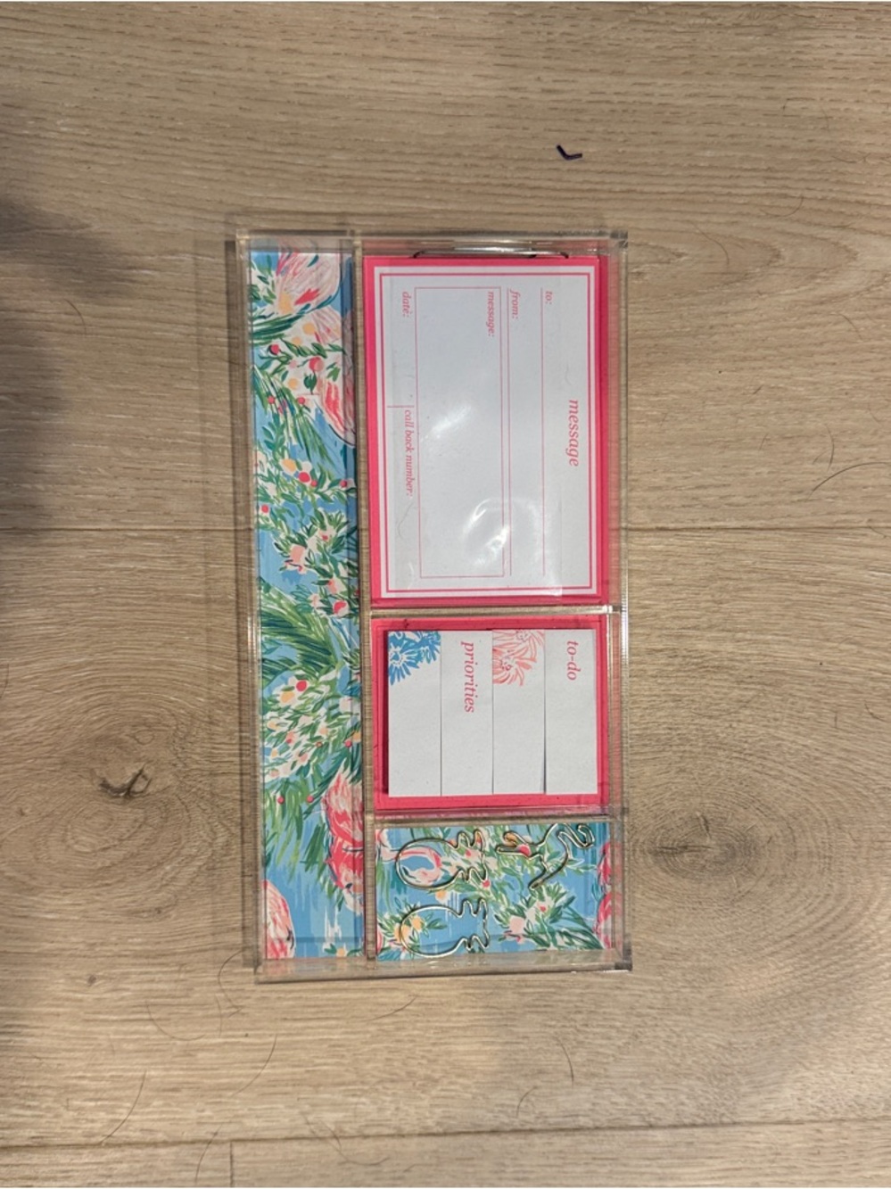 Lilly Pulitzer Floral Sticky Note Set - Pink, Blue, Green
